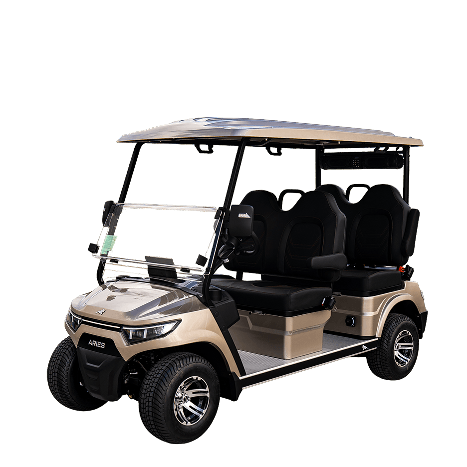 Aries EV Classic 4-Forward (C4F) — the forward-facing four-seat street-legal golf cart, manufacturer product photo