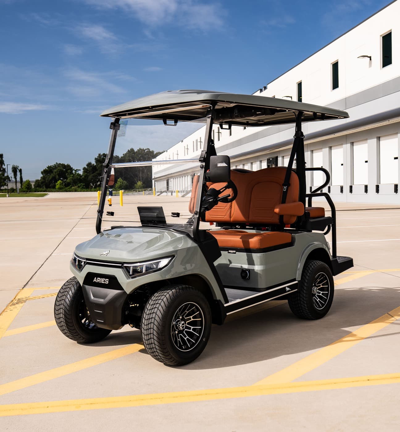 Aries EV Classic 4 (C4) — the rear-facing (2+2) four-seat street-legal golf cart, manufacturer product photo